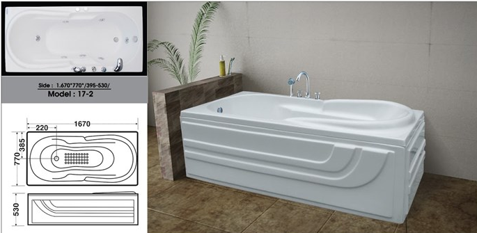  Bồn tắm nằm Việt Mỹ  17.2