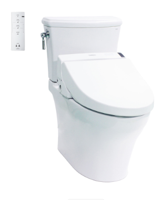 Bàn cầu 2 khối TOTO  CS986GW6  nắp điện tử