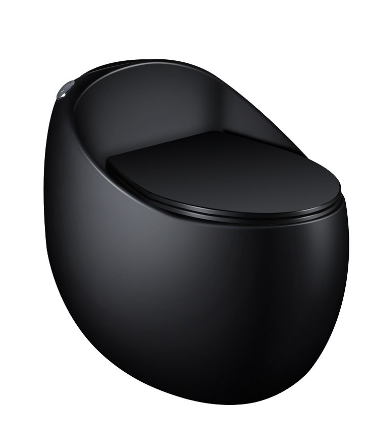 Bàn cầu  trứng 1 khối  màu đen