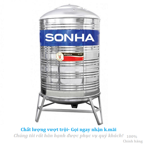 Bồn nước inox Sơn Hà 2500L đứng