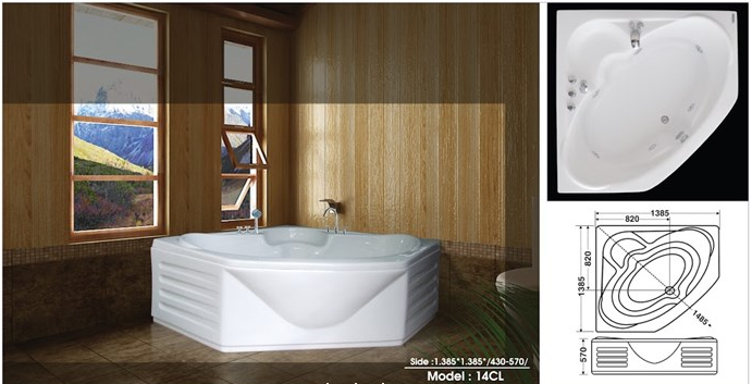 Bồn tắm nằm Việt Mỹ  14CL