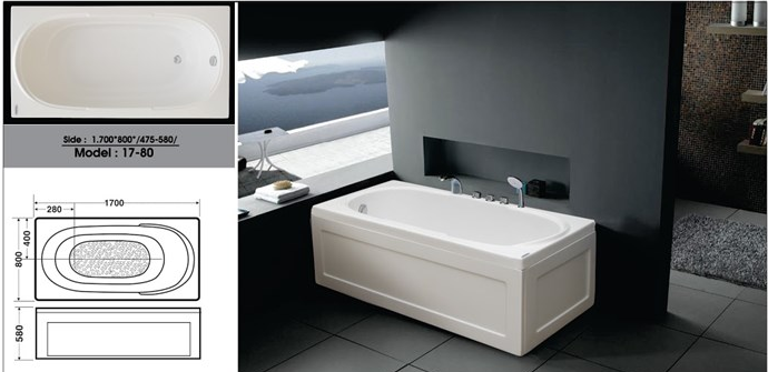 Bồn tắm nằm Việt Mỹ  17.80