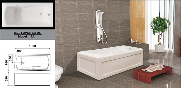 Bồn tắm nằm Việt Mỹ  17A