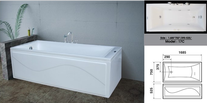 Bồn tắm nằm Việt Mỹ  17C