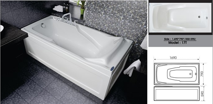 Bồn tắm nằm Việt Mỹ  17T