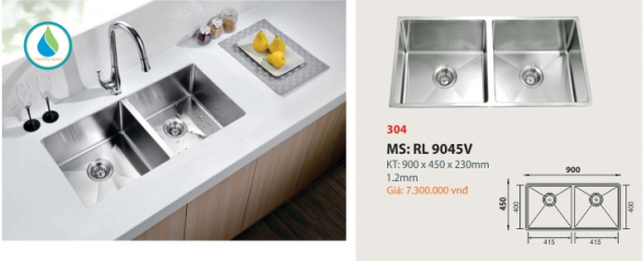 CHẬU RỬA CHÉN CAO CẤP  ROLAND     RL 9045V