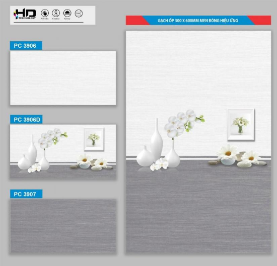 Gạch ốp tường SAMI giá rẻ 30*60  PC3907