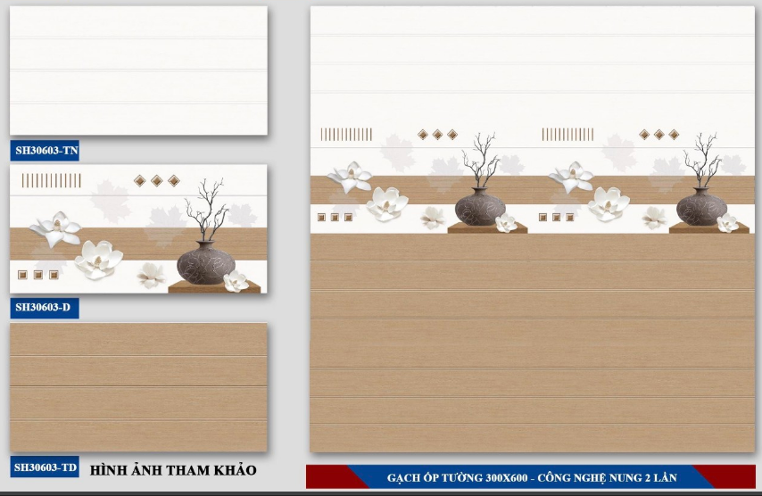 Gạch ốp tường giá rẻ 30*60  SH 30603