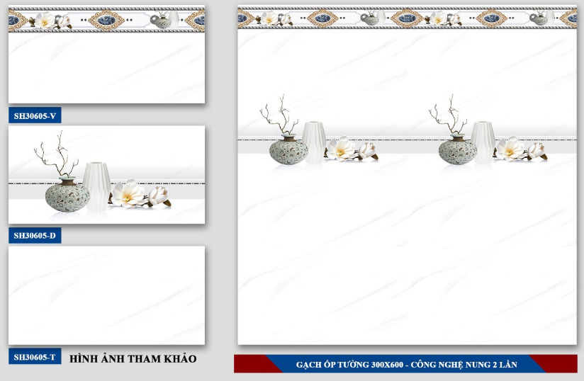 Gạch ốp tường giá rẻ 30*60  SH3605