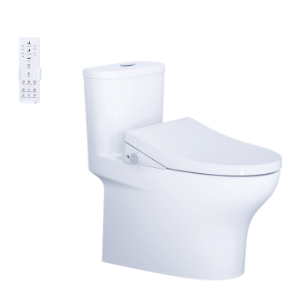 Bàn cầu kết hợp nắp điện tử Caesar   C1394F -  TAF710H