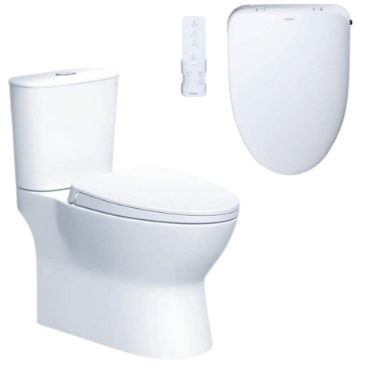 Bàn cầu kết hợp nắp điện tử Caesar   CD1320F -  TAF710H