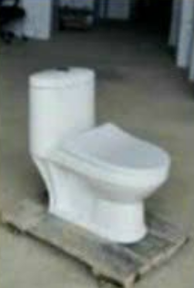 Bàn cầu liền khối trẻ em màu trắng