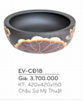 Chậu Sứ Mỹ Thuật EVEREST  EV - CĐ18