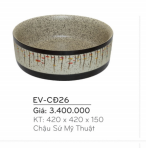 Chậu Sứ Mỹ Thuật EVEREST  EV - CĐ26