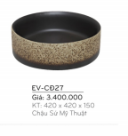 Chậu Sứ Mỹ Thuật EVEREST  EV - CĐ27