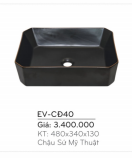 Chậu Sứ Mỹ Thuật EVEREST  EV - CĐ40