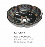 Chậu Sứ Mỹ Thuật EVEREST  EV - CĐ47