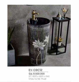 Chậu Sứ Mỹ Thuật EVEREST  EV - CĐC12