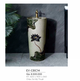 Chậu Sứ Mỹ Thuật EVEREST  EV - CĐC14