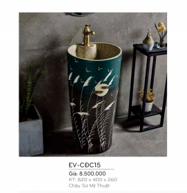Chậu Sứ Mỹ Thuật EVEREST  EV - CĐC15