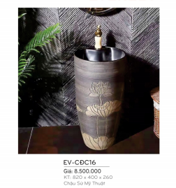 Chậu Sứ Mỹ Thuật EVEREST  EV - CĐC16