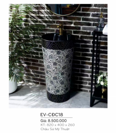 Chậu Sứ Mỹ Thuật EVEREST  EV - CĐC18