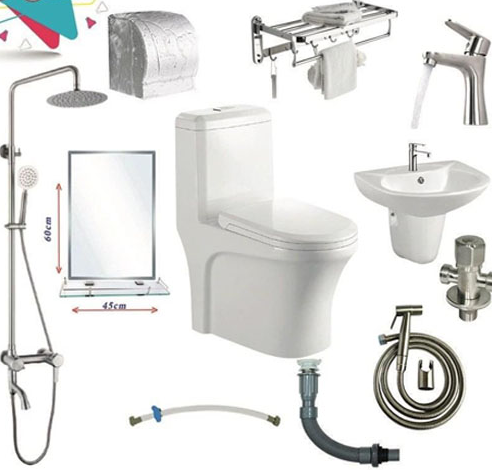 COMBO số 8 Thiết Bị Phòng tắm
