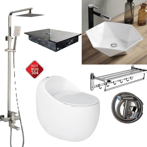 COMBO số 9 Thiết Bị Phòng tắm