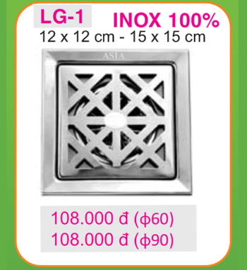 Ga Phễu Thoát Sàn Inox 304 LG-1