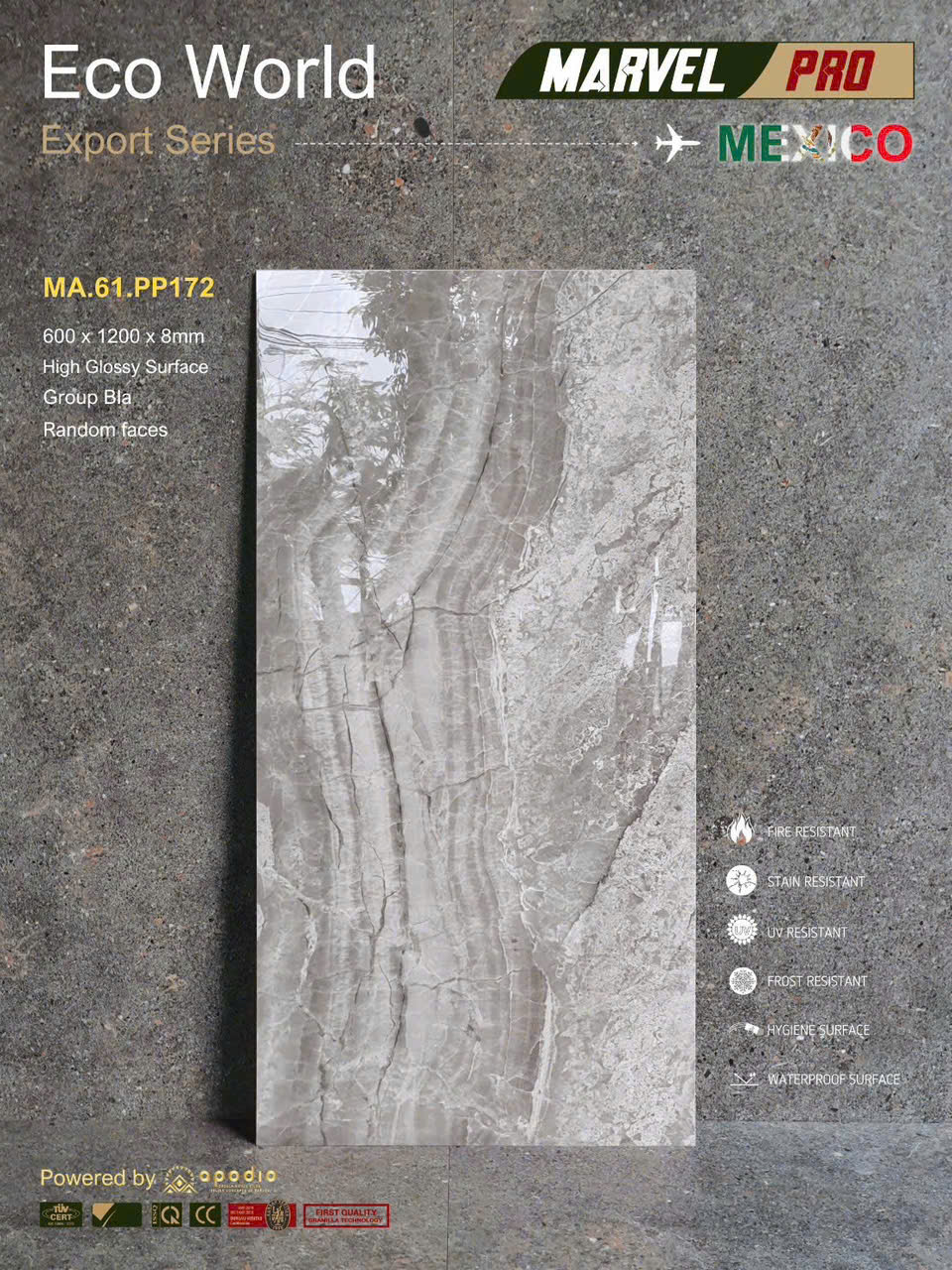 GẠCH APODIO 600*1200  MA.61.PP172