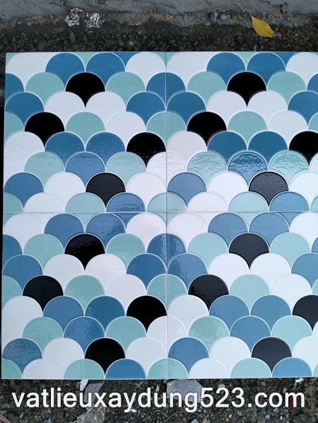 GẠCH BÔNG  HOA VĂN VẢY CÁ