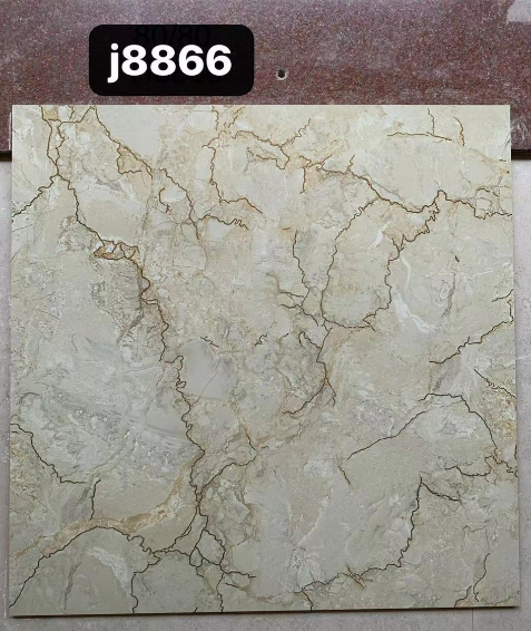 Gạch bóng kính khắc kim  80*80 mã  8866