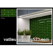 Gạch khắc kim  15 x 30  màu xanh lá