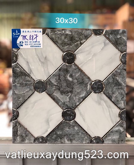 Gạch khắc kim 30 x 30 mã TK887