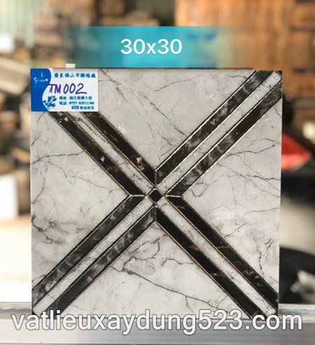 Gạch khắc kim 30 x 30 mã TM002