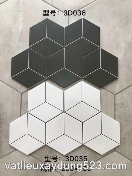 GẠCH LỤC GIÁC 3D