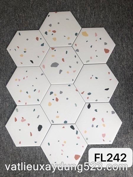 GẠCH LỤC GIÁC VÂN TERRAZZO FL 242