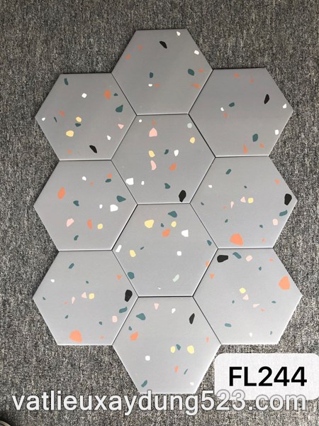 GẠCH LỤC GIÁC VÂN TERRAZZO FL 244