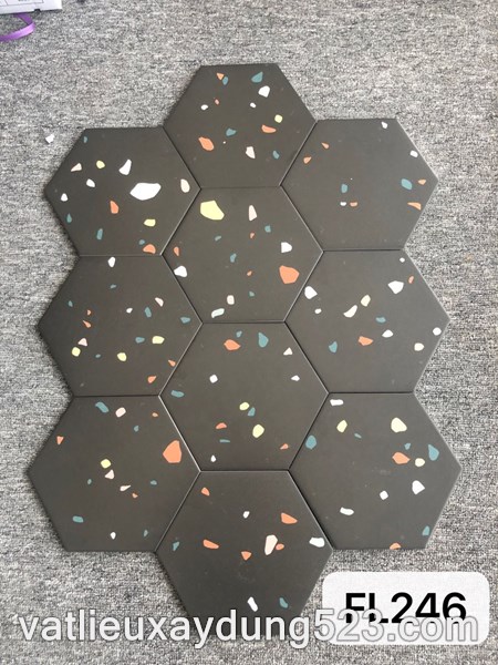 GẠCH LỤC GIÁC VÂN TERRAZZO FL 246