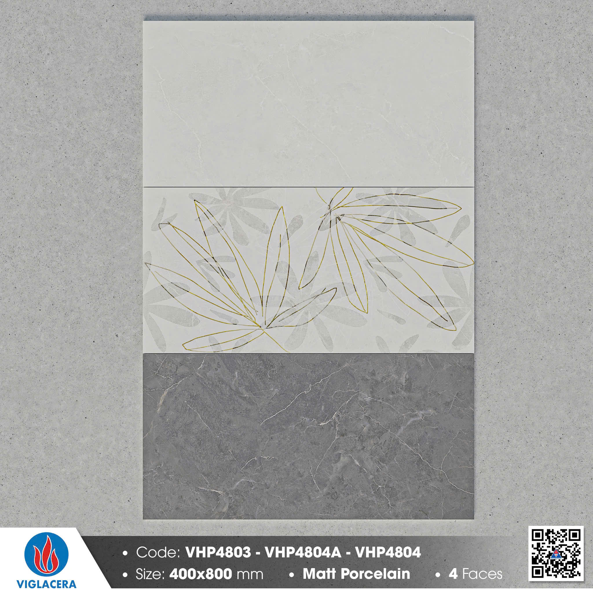 Gạch ốp tường Viglacera 40*80 VHP4804