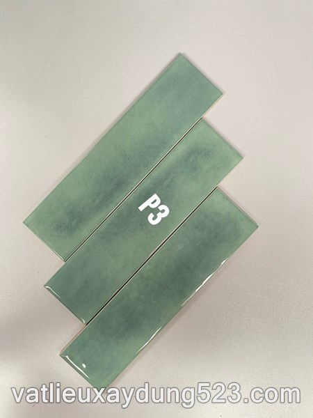Gạch thẻ men bóng lượn mặt KT 75x300mm mã 7532P3
