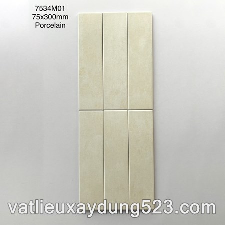 Gạch thẻ porcelain 75x300mm mã MD7534M01