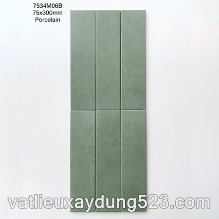 Gạch thẻ porcelain 75x300mm mã MD7534M06B