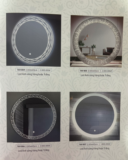 Gương Đèn LED Tròn Tân An Vinh - TAV 806- 807