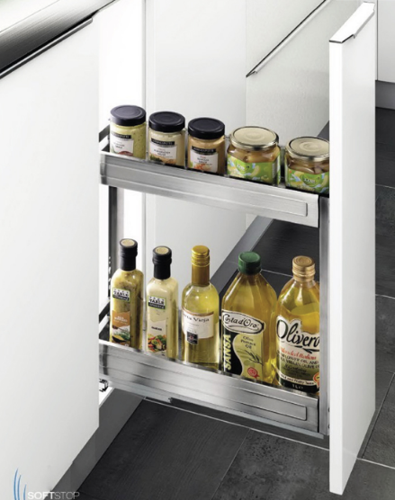  Kệ gia vị 2 tầng bản tủ 200mm  Higold  mã  306001