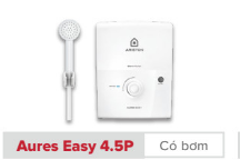 MÁY NƯỚC NÓNG CÓ BƠM  ARISTON AURES EASY 4.5 P
